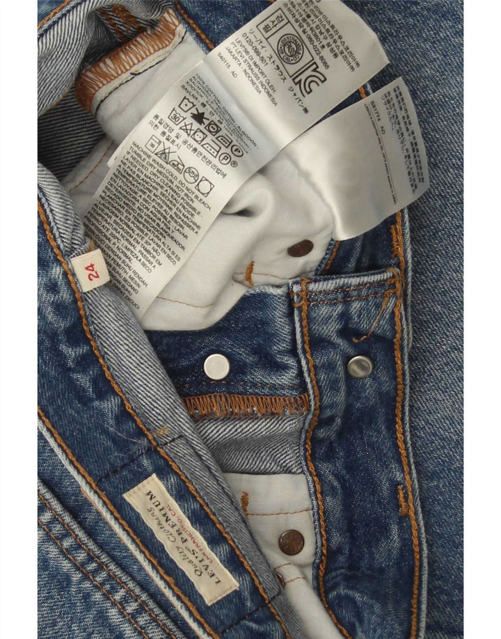Levi's Jupe en Jean Femme W24 XS Bleu Coton