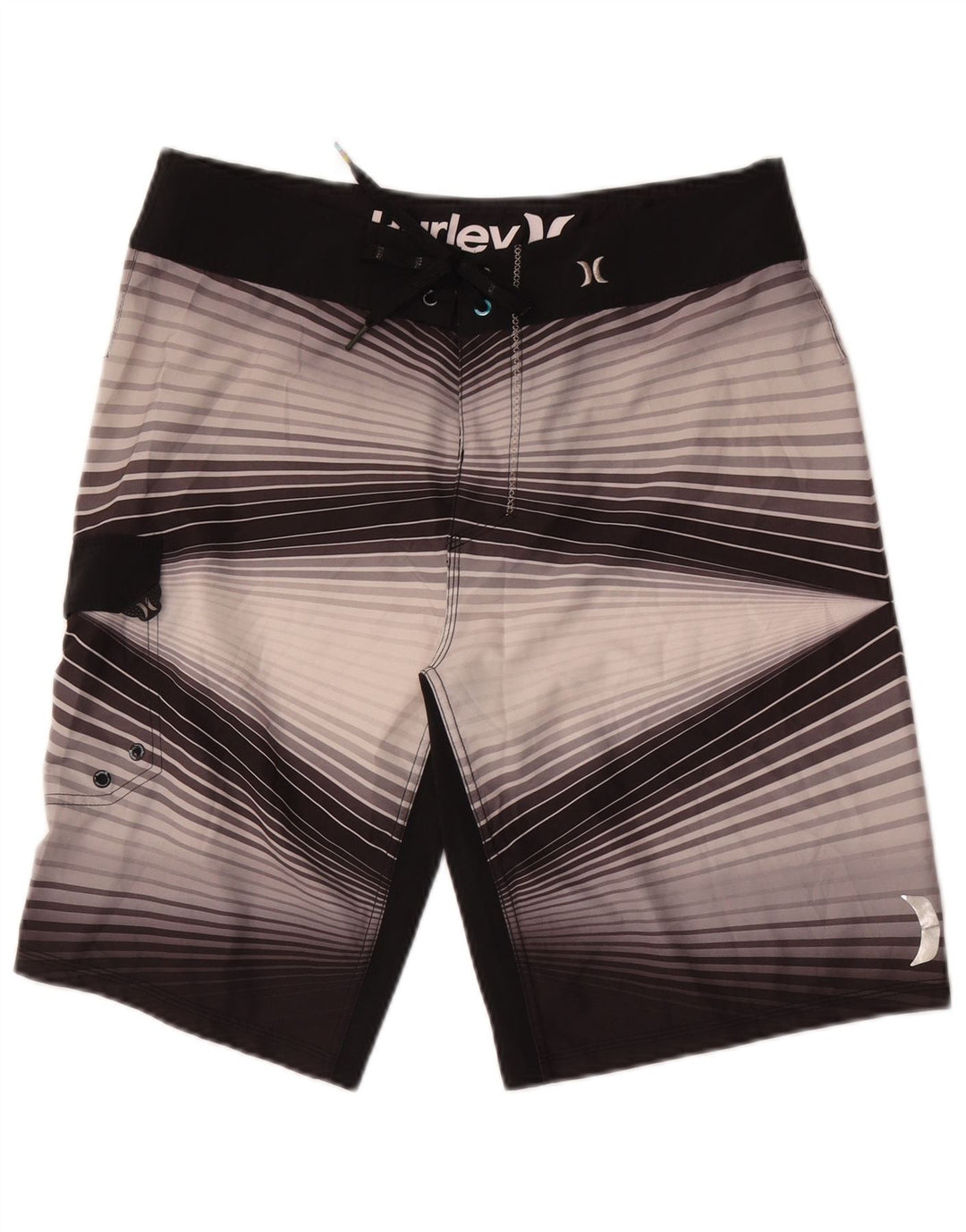 Harley Short de bain homme en polyester rayé multicolore moyen