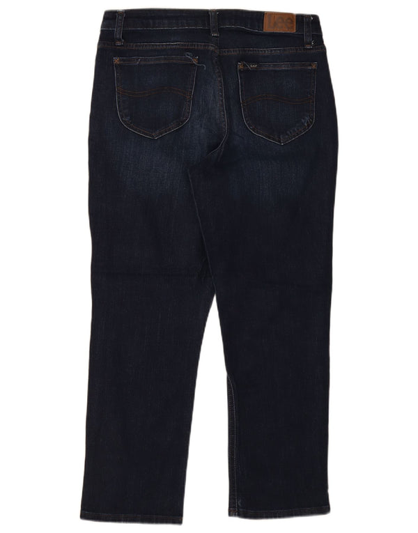 Lee Jean droit taille moyenne pour femme US 2 XS W32 L27 Bleu marine