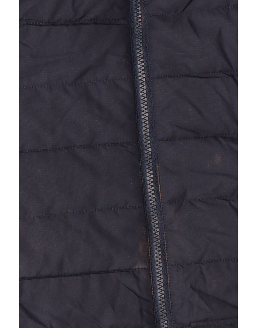 Jack Wolfskin Manteau rembourré à capuche pour femme UK 8/10 Small Bleu marine Polyester