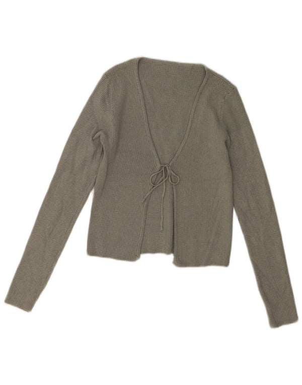 vintage Femmes Bolero Jumper UK 10 Petit Kaki