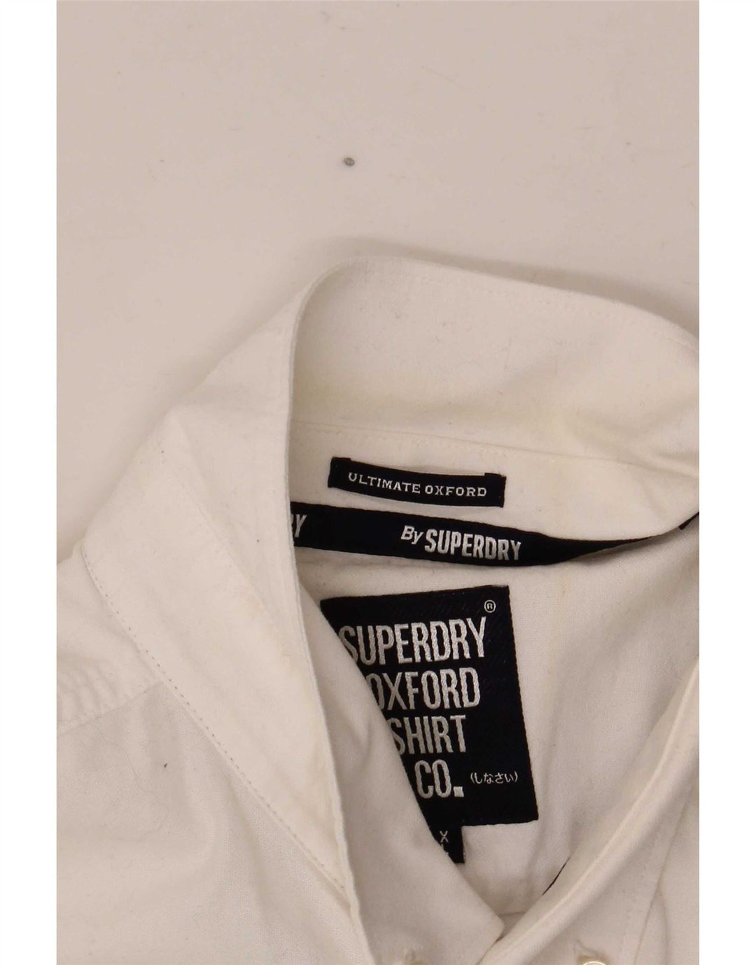 Superdry Chemise à Manches Courtes Homme XL Coton Blanc