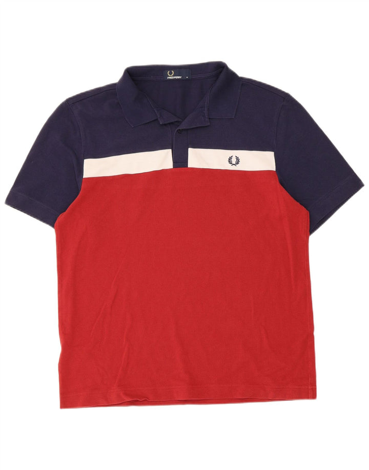 Fred Perry Polo Homme Medium Multicolore Colourblock Coton