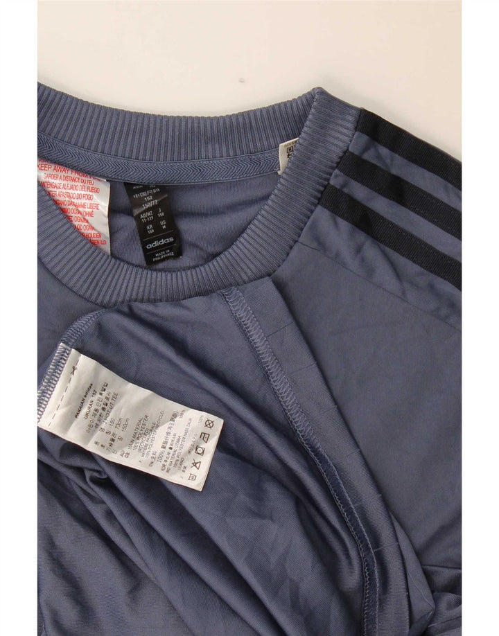 Adidas Garçons Graphic T-Shirt Top 11-12 ans Bleu Marine Polyester