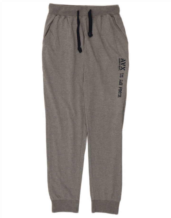 AVIREX Pantalon de survêtement graphique pour homme, jogging, grand gris