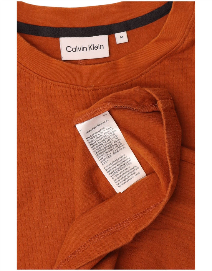 Calvin Klein T-Shirt Homme Orange Moyen Coton