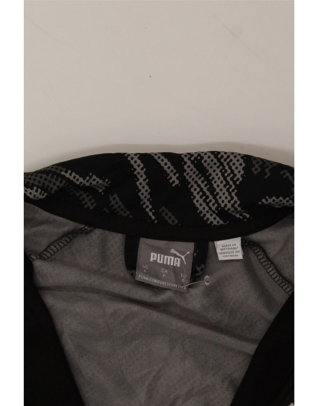 PUMA Mens Tracksuit Top Jacket Small Black Camouflage Polyester Vintage Puma and Second-Hand Puma from Messina Hembry 