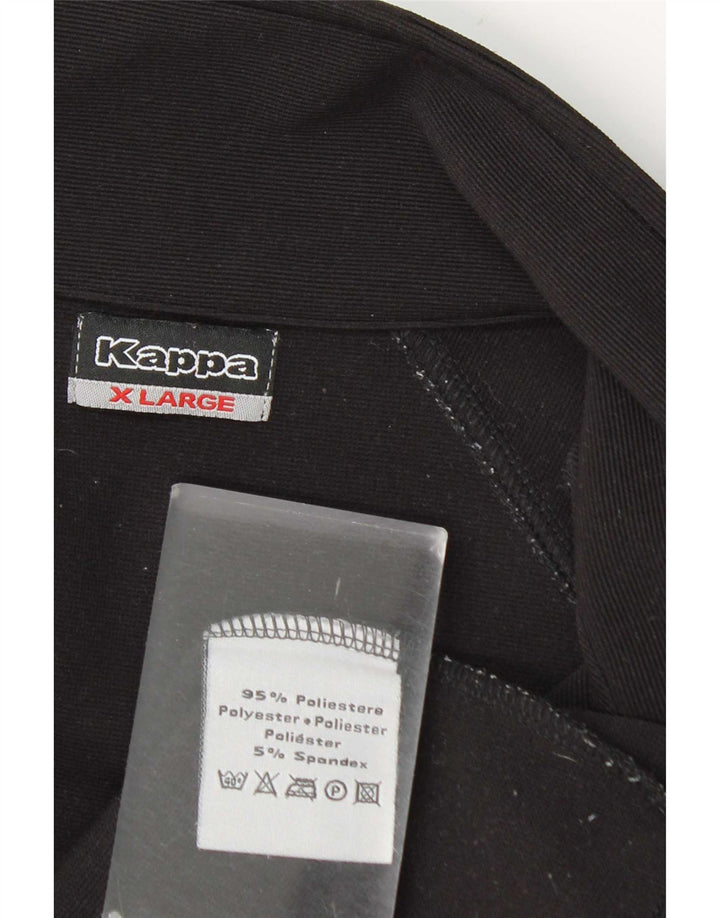 Kappa Veste de survêtement pour femme UK 18 XL Noir Polyester