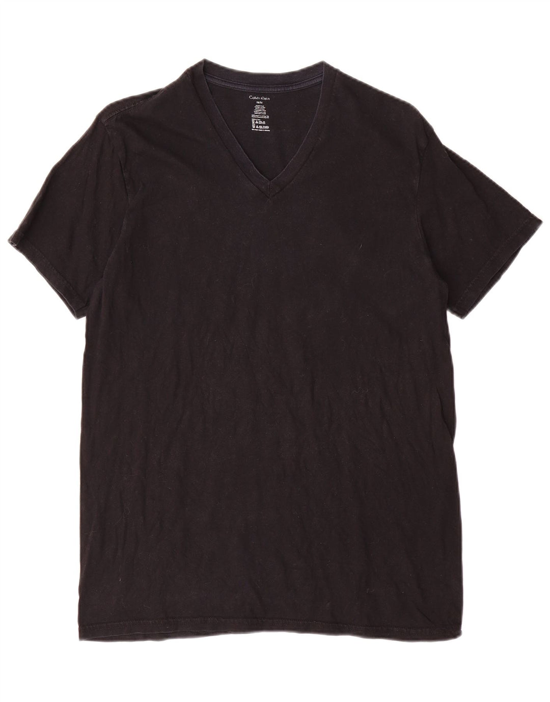 CALVIN KLEIN T-Shirt Homme Noir Moyen Coton