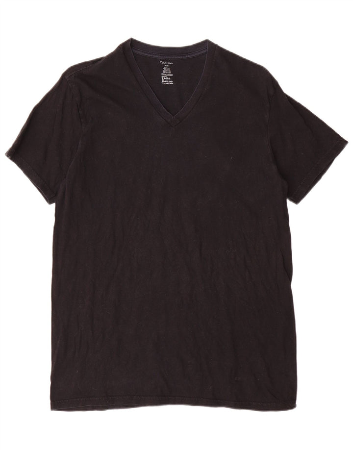 CALVIN KLEIN T-Shirt Homme Noir Moyen Coton