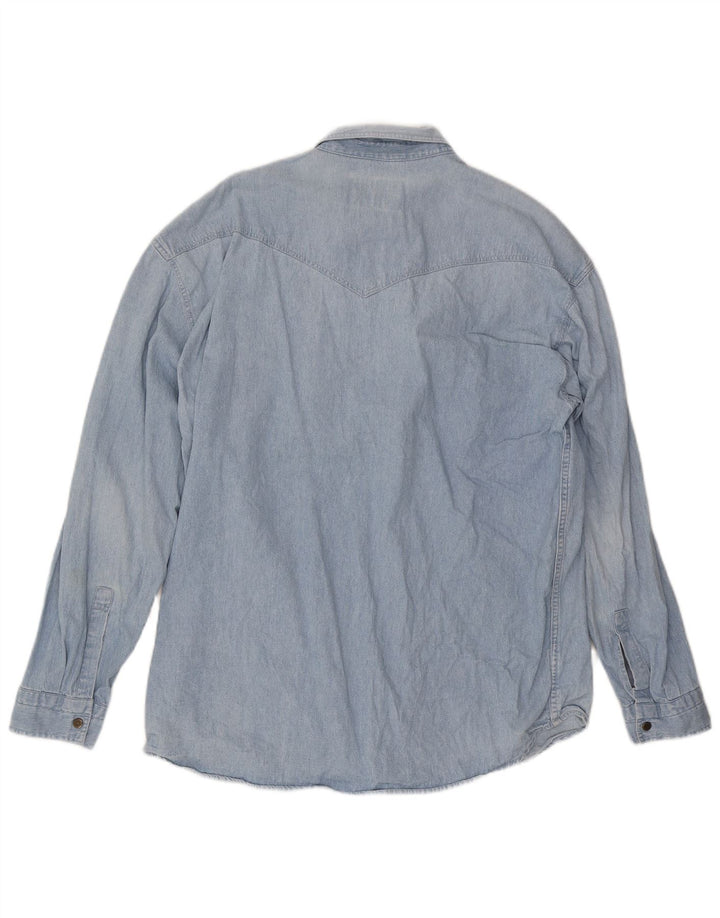 WAMPUM Chemise en Jean Homme XL Bleu