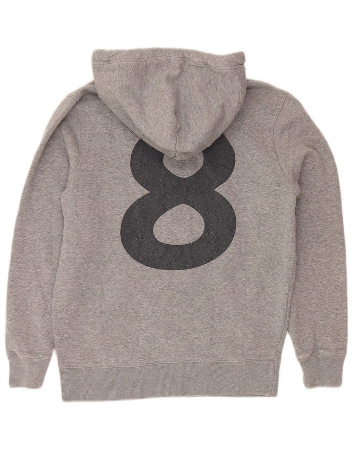 Jack Wills Pull à Capuche Graphique Zippé Homme Gris Moyen Coton