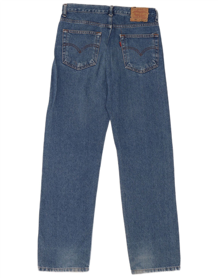 Levi's Jean Droit 501 Femme W32 L30 Bleu Coton