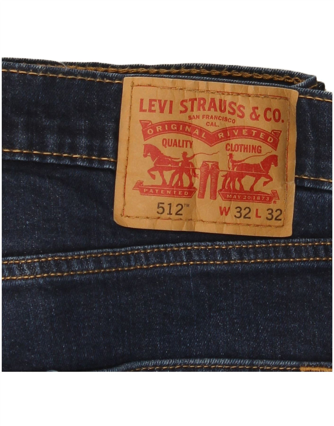 LEVI'S Jean Slim Fuselé 512 Homme W32 L32 Bleu Marine Coton