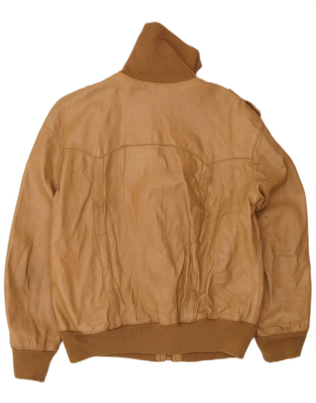 veste en cuir bombardier militaire vintage pour hommes UK 38 Beige moyen