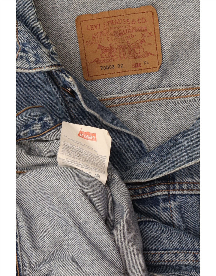 Levi's Veste en jean 70503 pour homme UK 42 XL Bleu coton