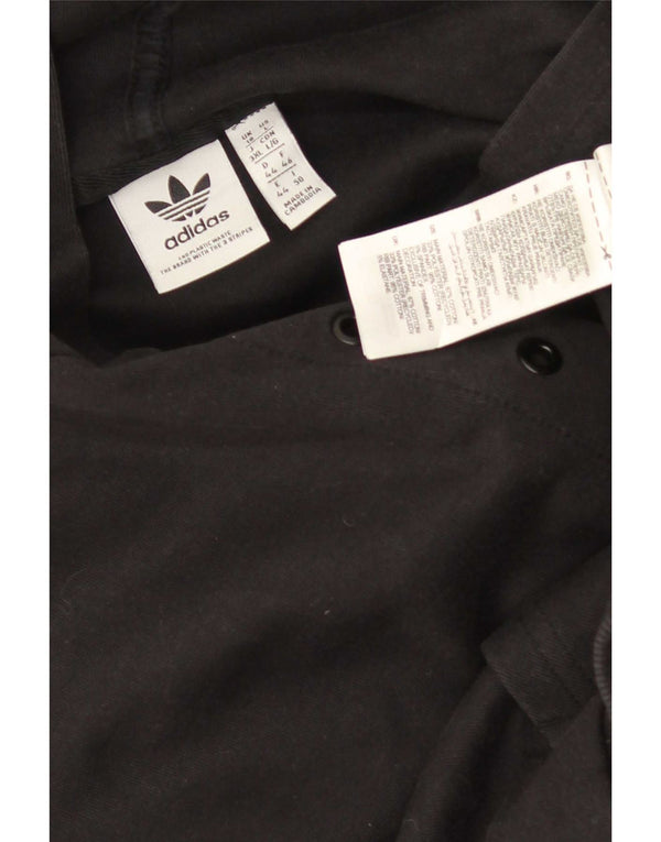 Adidas Veste de survêtement surdimensionnée à capuche pour femme UK 18 XL Noir