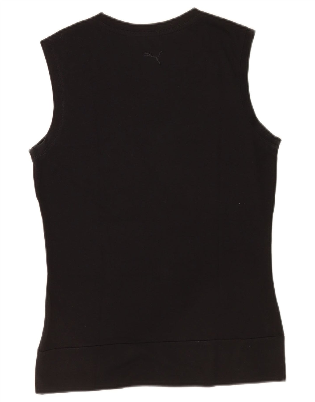 Puma Débardeur graphique pour femme UK 12 Coton noir moyen