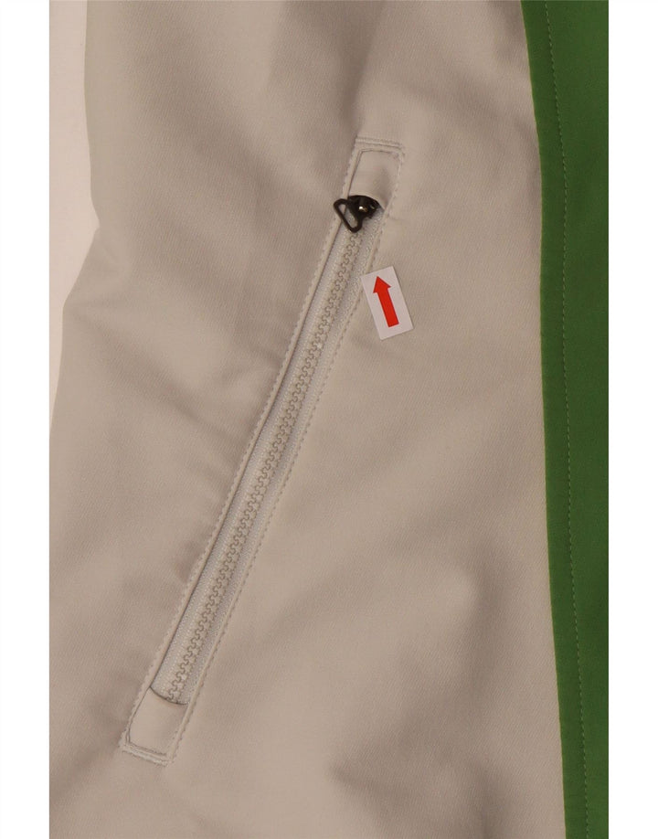 Adidas Femmes Climalite Survêtement Top Veste UK 14 Vert Moyen Polyester