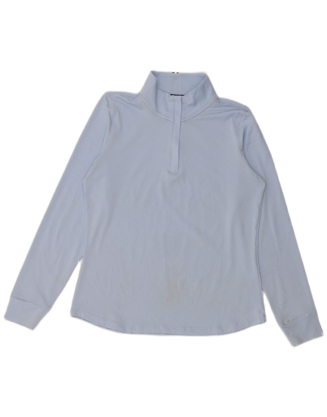 Under Armour Haut de survêtement à col zippé pour femme UK 12 Bleu moyen