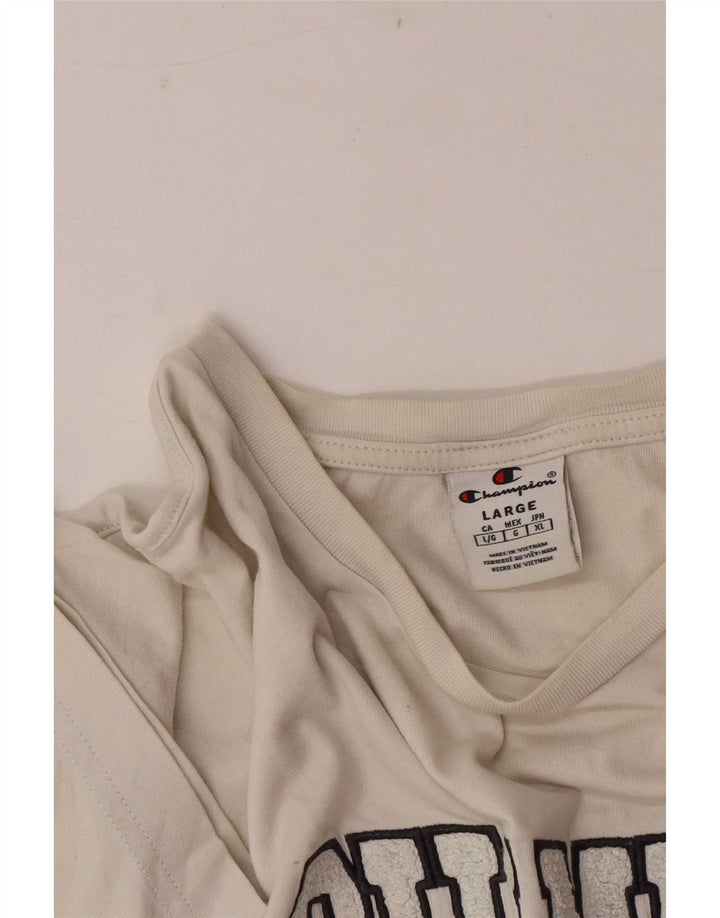 Champion T-Shirt Graphique Homme Grand Blanc