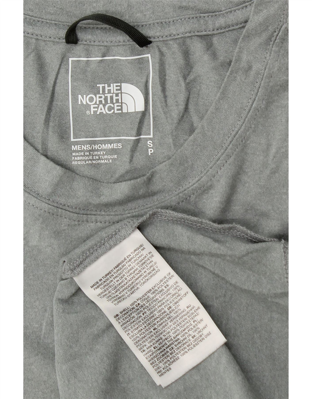 The North Face T-Shirt Homme Haut Petit Gris Polyester