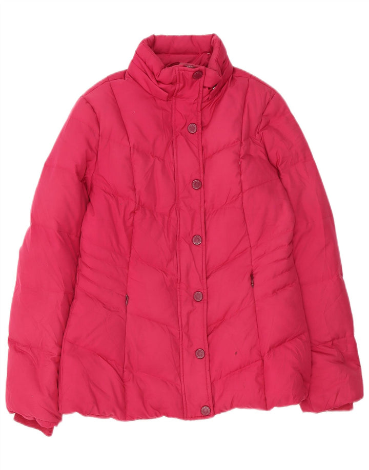 Tommy Hilfiger Veste matelassée à capuche pour femme UK 10 Small Rose Polyester