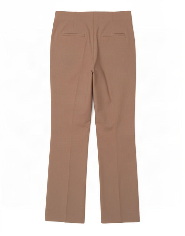 Zara Pantalon décontracté bootcut pour femme EU 40 Medium W30 L31 Beige