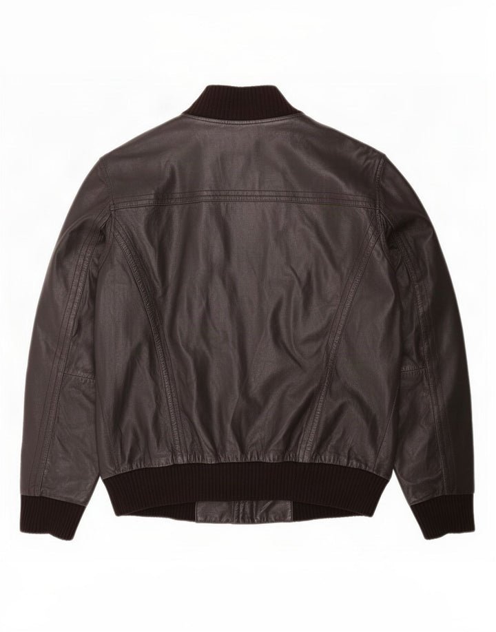 Conbipel Veste en Cuir Homme IT 52 Large Noir Colourblock