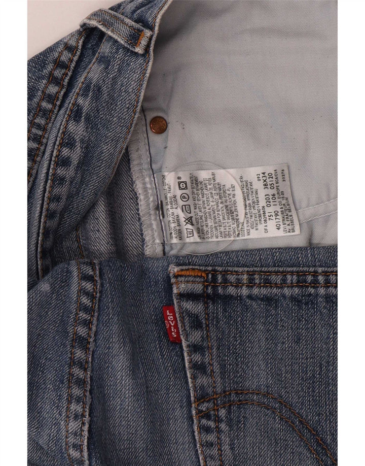 Levi's Jean Droit Court W38 L26 Homme Bleu Coton