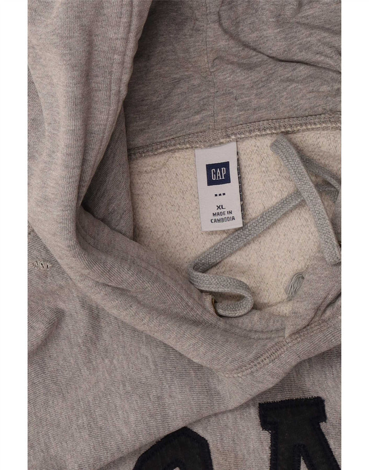 Gap Pull à capuche graphique pour homme XL Gris Coton