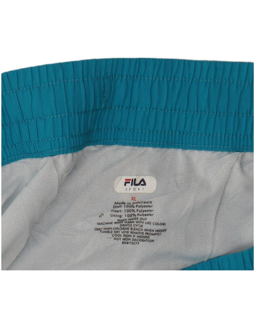 Fila Short de sport pour femme UK 18 XL Bleu Polyester