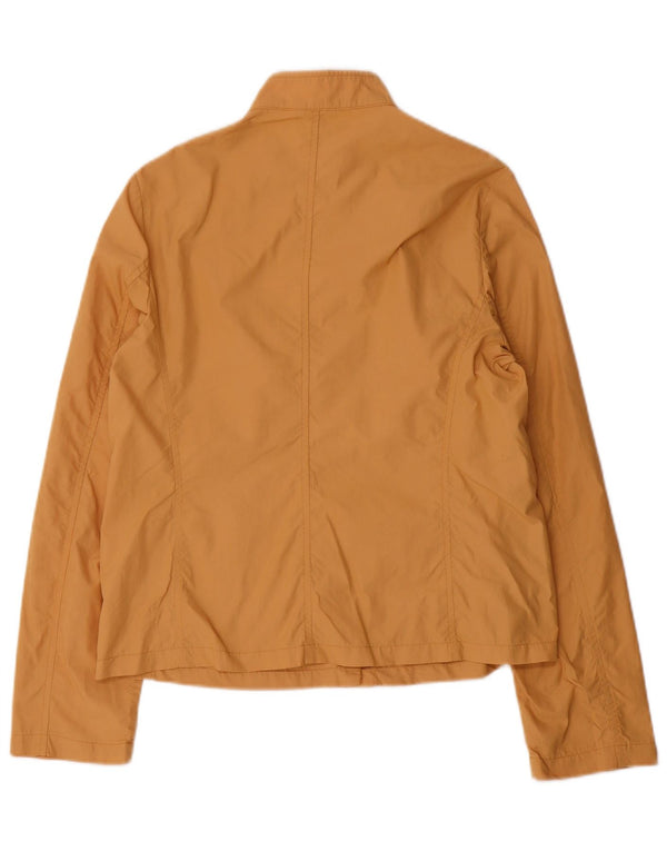 Stefanel Veste Bomber Femme UK 14 Nylon Marron Moyen