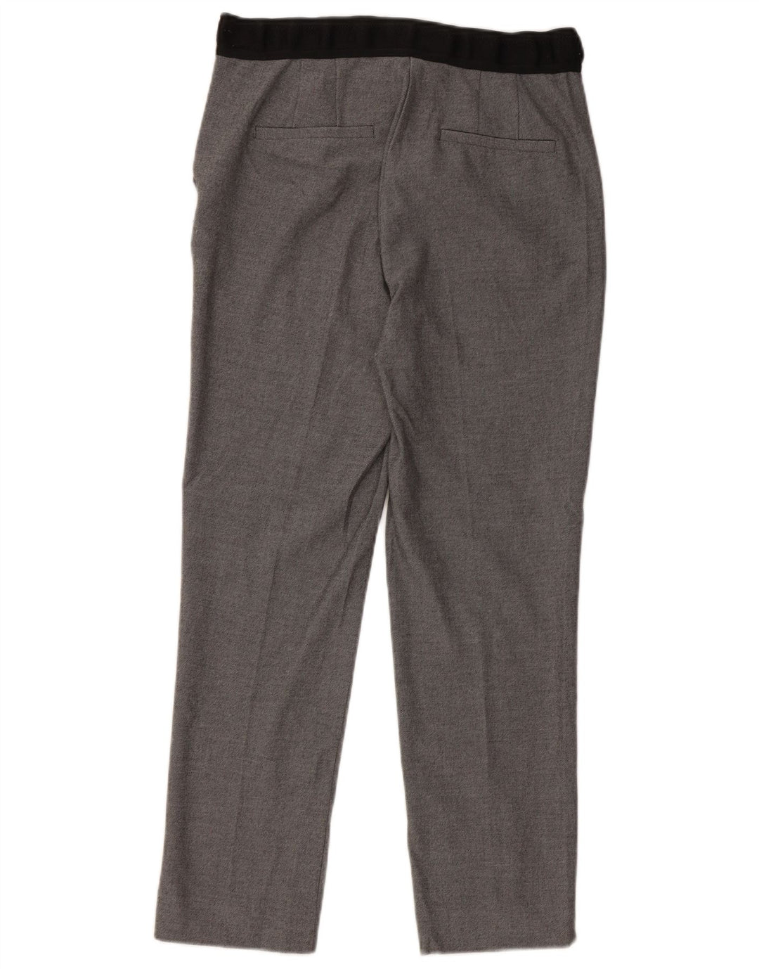 Pantalon Chino Droit Femme Zara Petit W26 L27 Gris Polyester