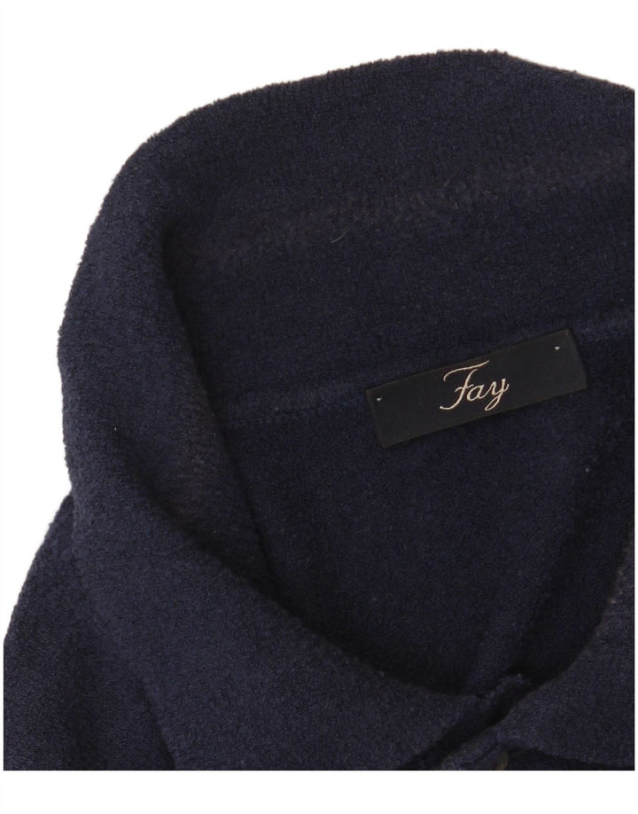 Fay Polo Homme IT 48 Bleu Marine Moyen Colourblock
