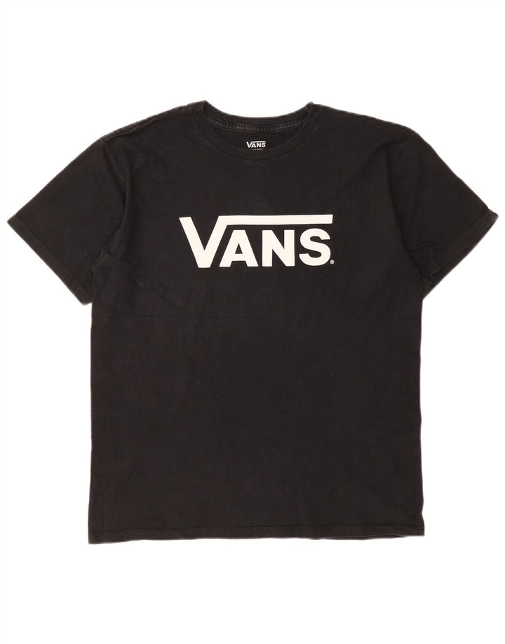 Vans T-shirt graphique pour homme en coton noir moyen