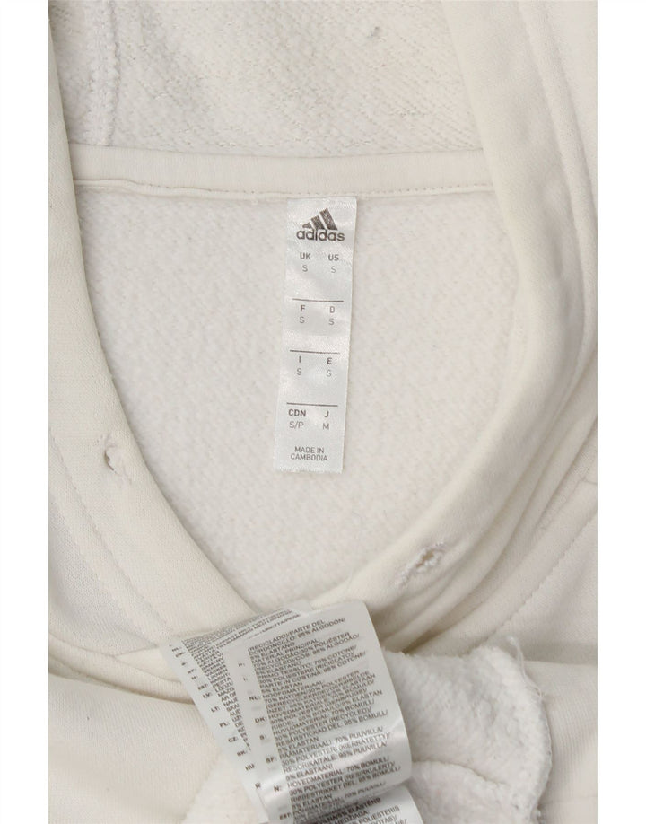 ADIDAS Pull à capuche pour homme Petit coton blanc