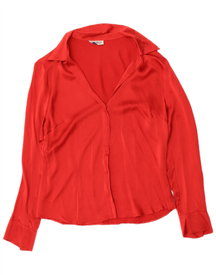 Marella Chemise Chemisier Femme UK 14 Large Rouge
