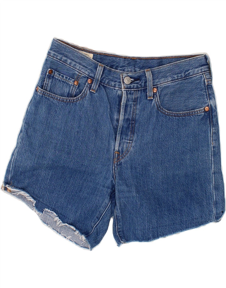 LEVI'S Womens 501 Denim Shorts W28 Medium Blue Vintage Levi's and Second-Hand Levi's from Messina Hembry 