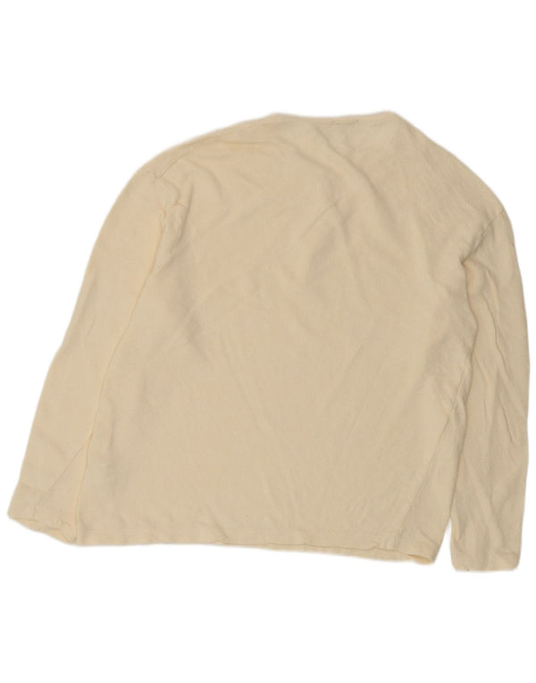 Zara Femme Chemisier Top UK 18 XL Coton Blanc Cassé