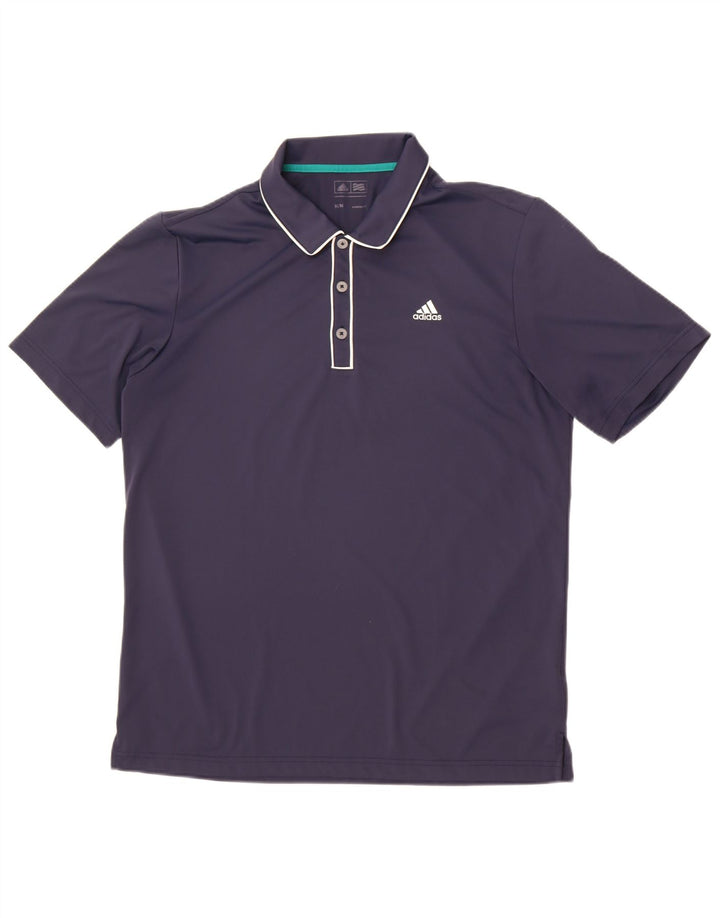 Adidas Polo Homme Bleu Marine Moyen Polyester