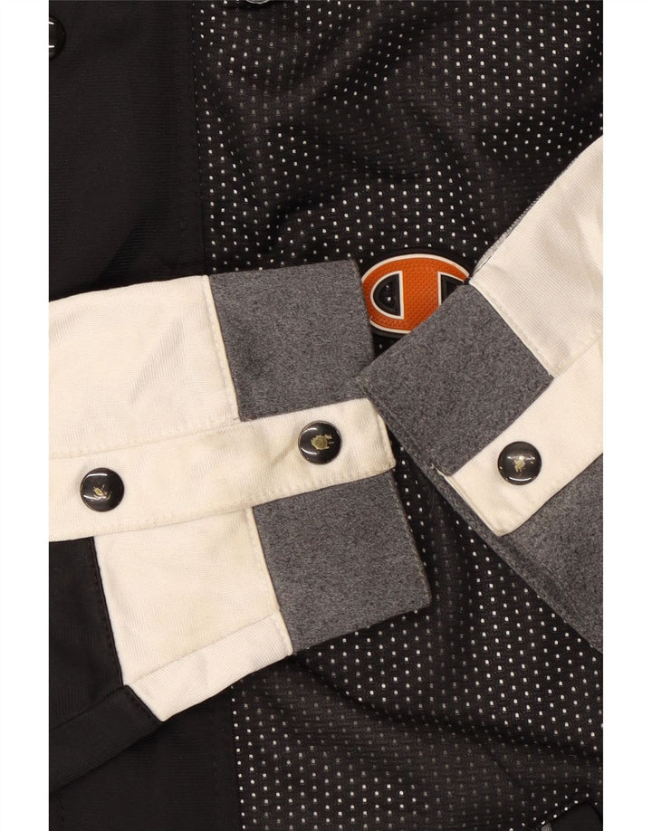Champion Veste de survêtement graphique surdimensionnée pour homme, petit, noir à pois