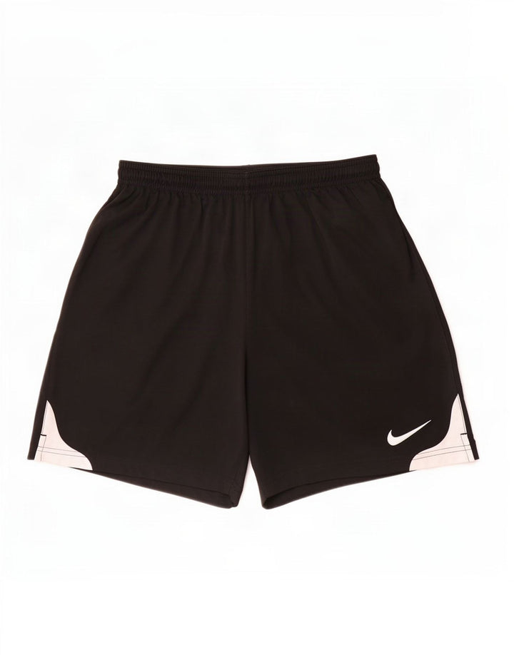 Nike Short de sport Dri Fit pour homme en polyester color block noir moyen