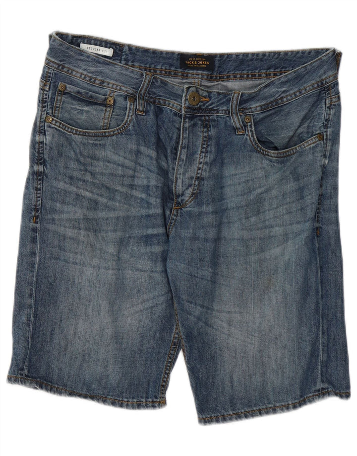 Jack & Jones Short en Jean Regular Fit Homme Medium W32 Bleu Coton