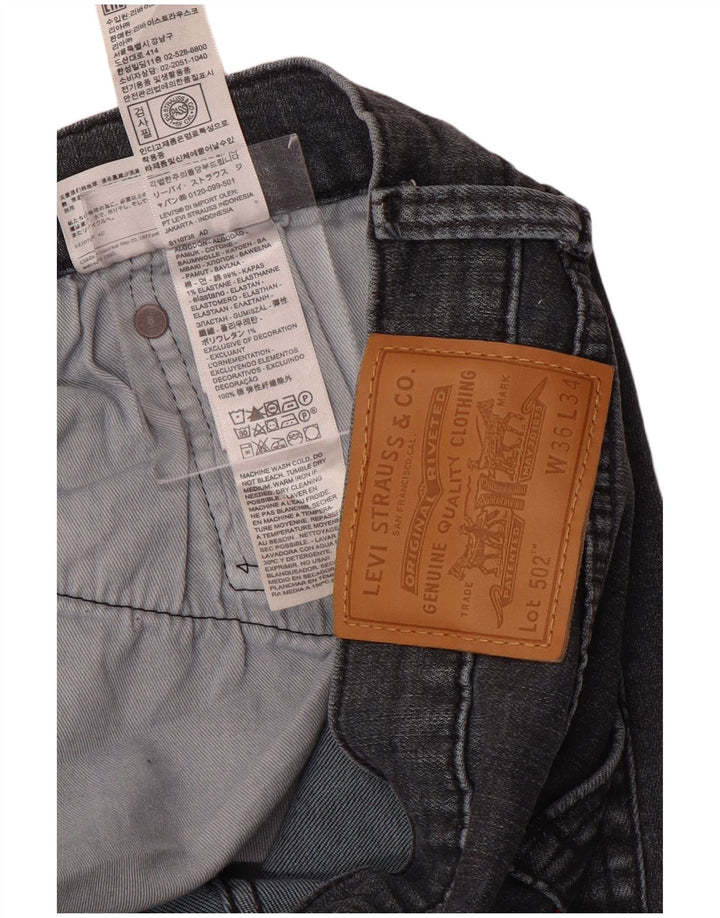 LEVI'S Jean 502 Tapered Homme Gris Coton W36 L34