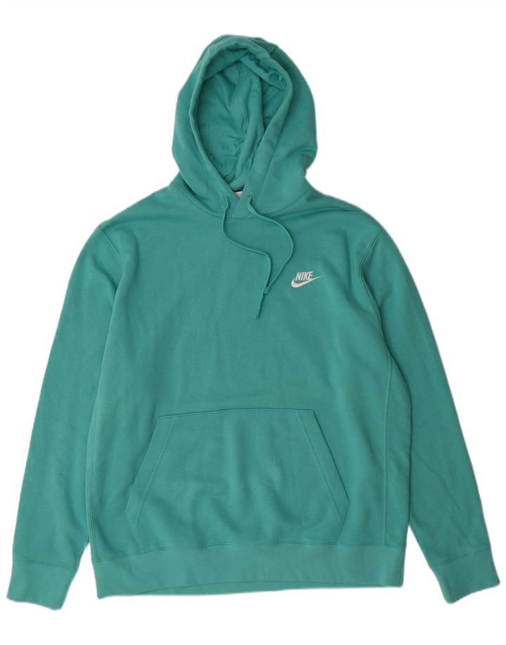 Nike Pull à capuche pour homme en coton vert Taille L
