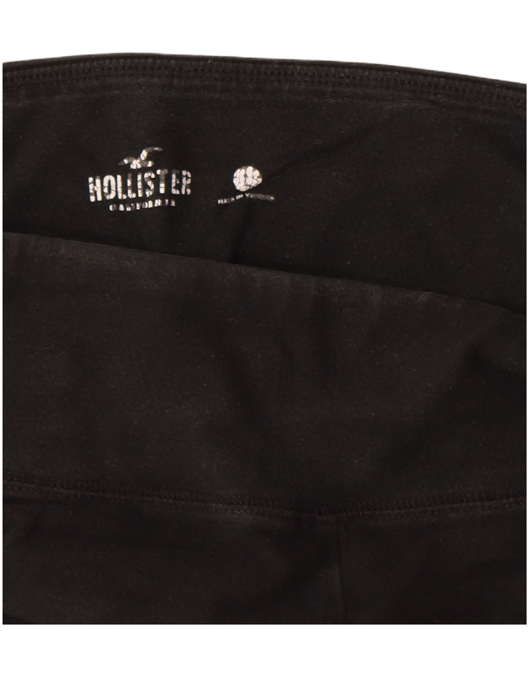 HOLLISTER Legging graphique pour femme UK 14 Large Noir Coton