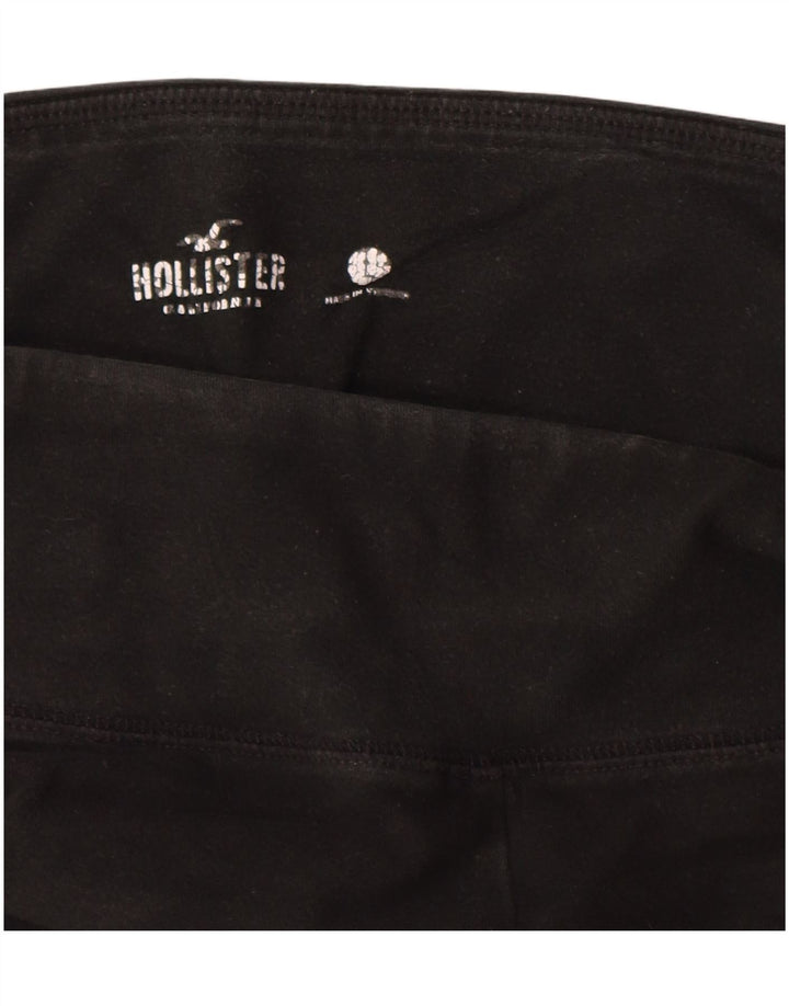 HOLLISTER Legging graphique pour femme UK 14 Large Noir Coton