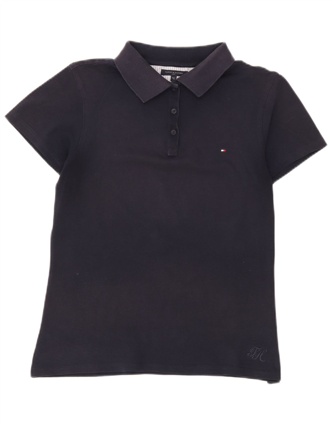 Tommy Hilfiger Polo Femme EU 40 Bleu Marine Moyen