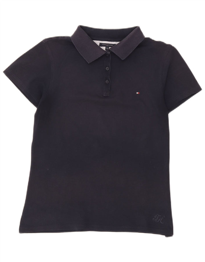 Tommy Hilfiger Polo Femme EU 40 Bleu Marine Moyen